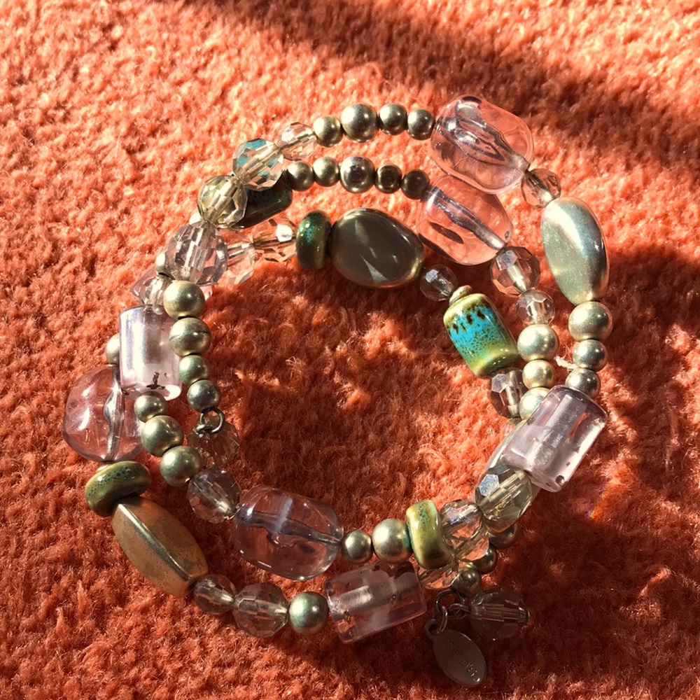 Chico’s wire wrap beaded bracelet